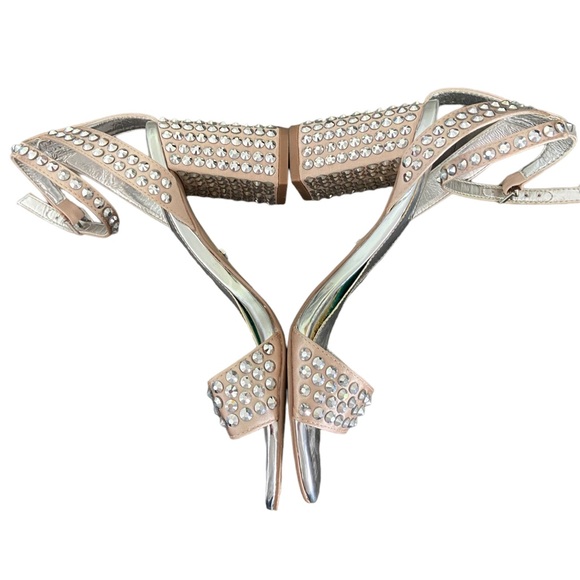 Kurt Geiger London Studded Sandals. VGC. Rose and silver. Sz 38 - Picture 5 of 9